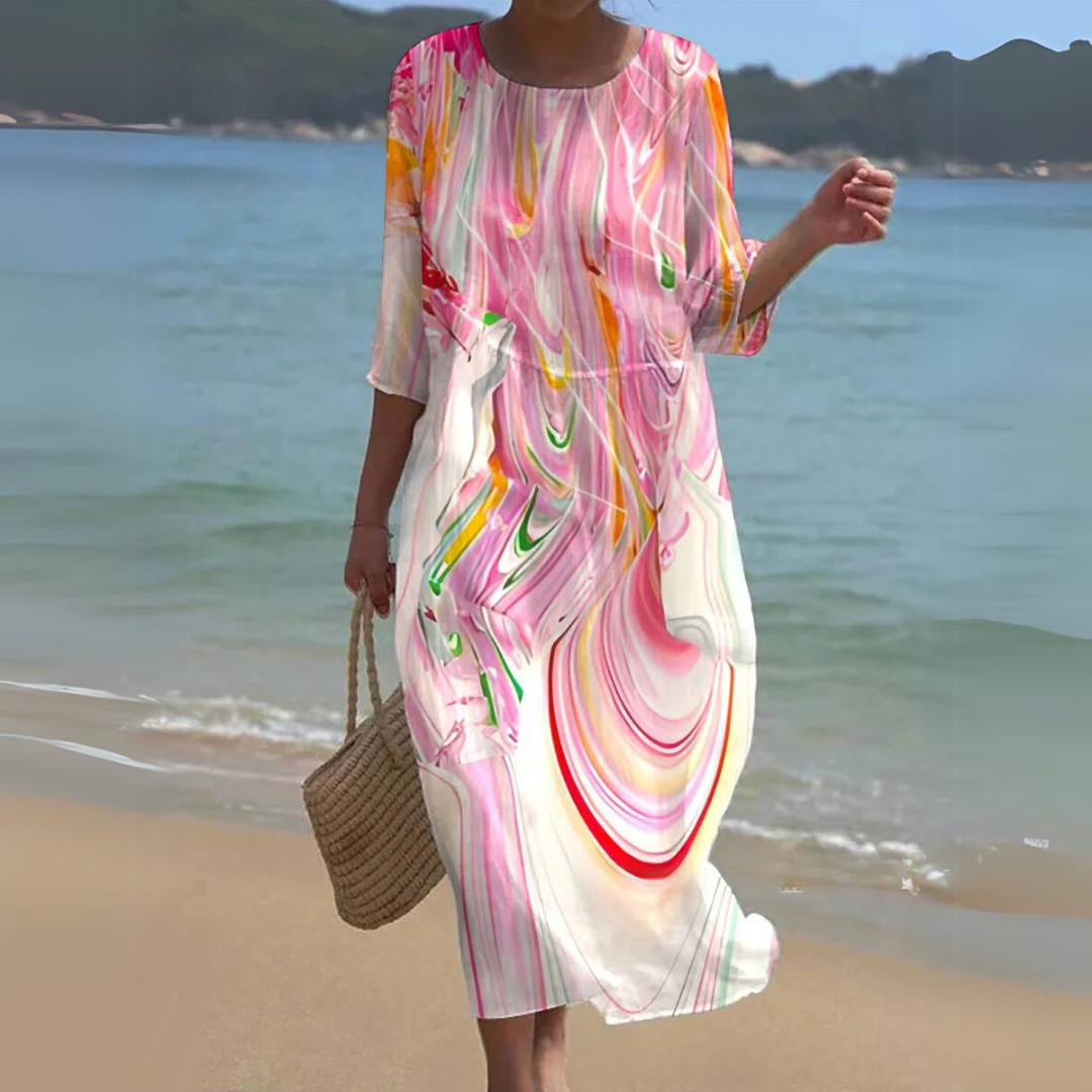 Jasmine | Elegant Floral Midi Dress