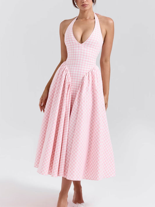 Naomi® | Midi Dress With Deep V-Neck