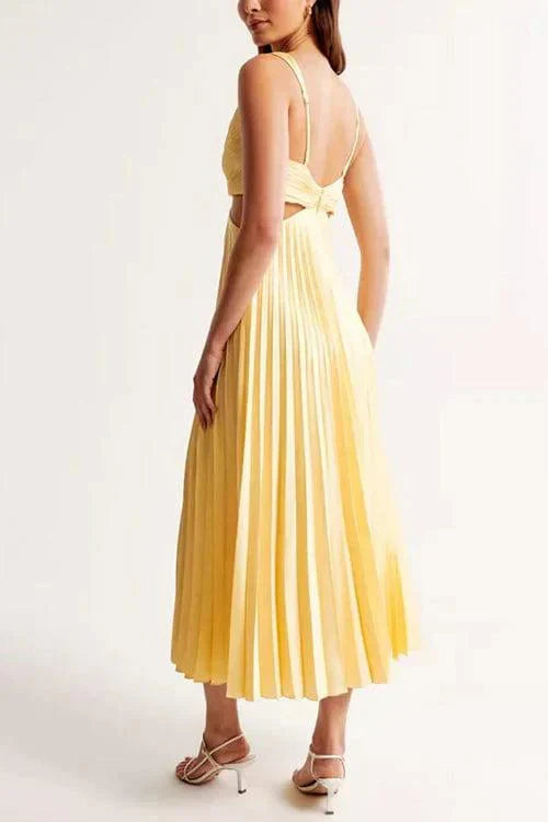 Caitlin® | Pleated Dress With A Neckline
