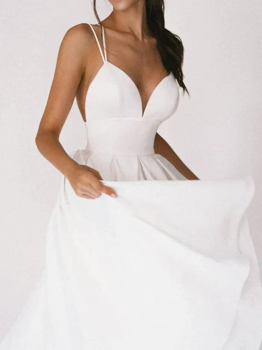 Yessica® | Elegant Dress With V-Neck And Straps