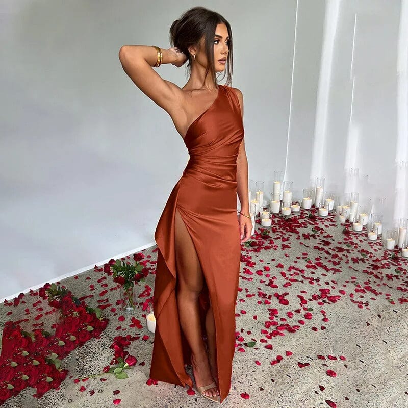 Josefina® | Dress Elegant bodycon silk maxi dress