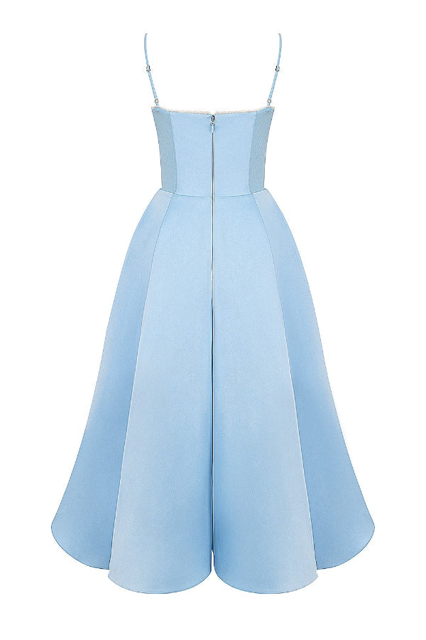Lorraine® | Strapless V-neck sleeveless tutu maxi dress