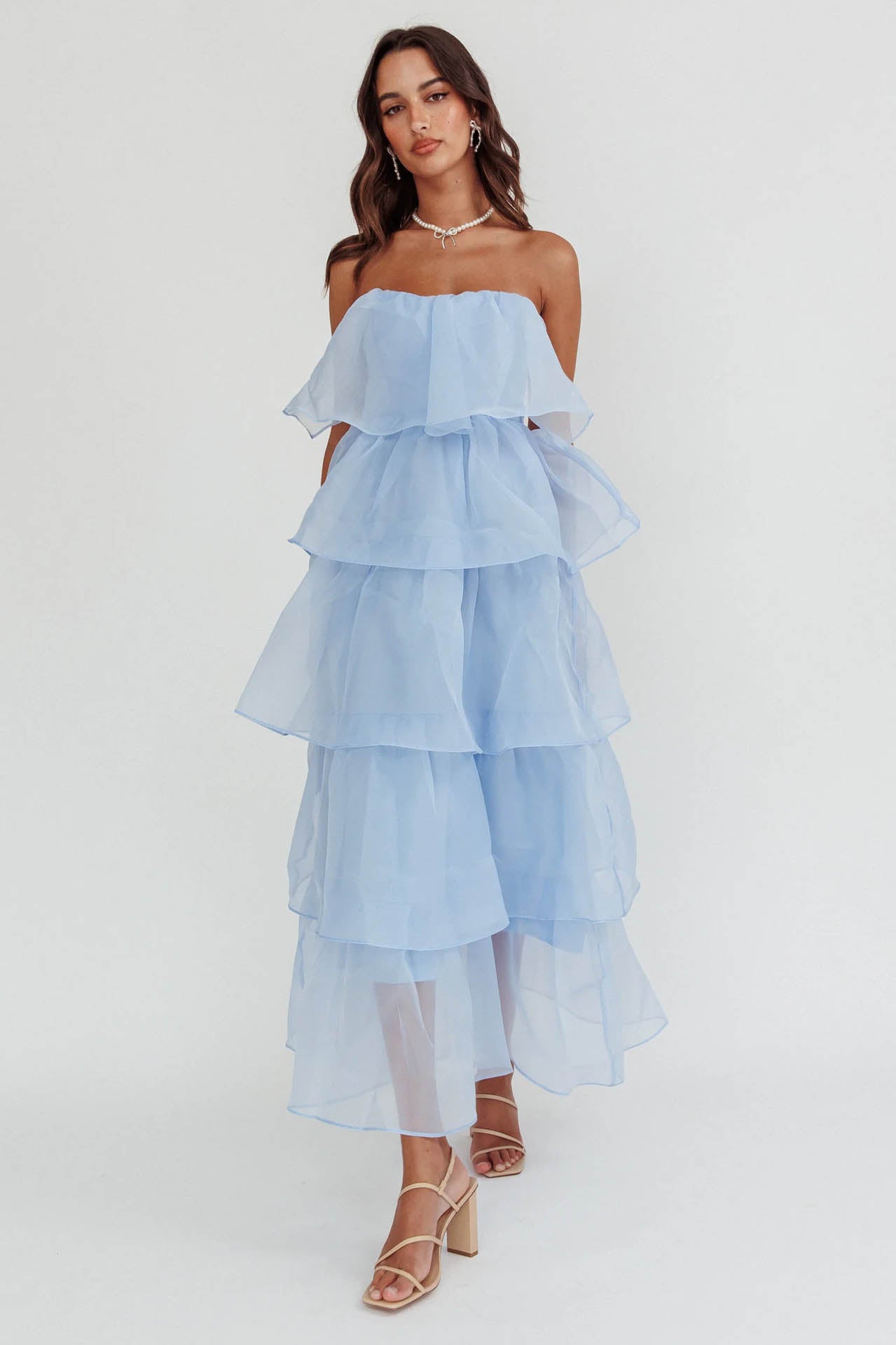 Estefanía® | Sunlit Ruffle Cascade Dress