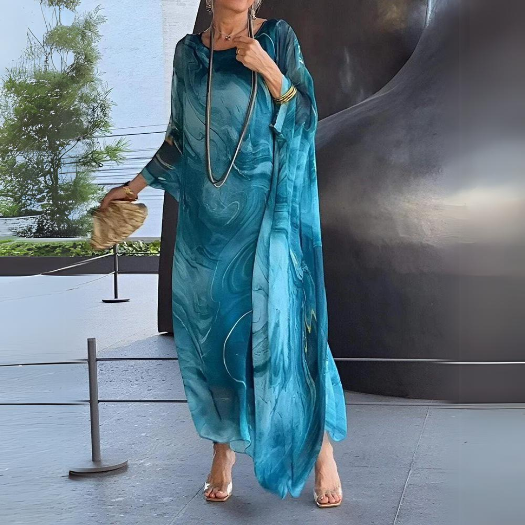 Agustina® | Elegant silk chiffon dress