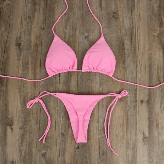 Zara | Women’s Tie-Up Halter Bikini
