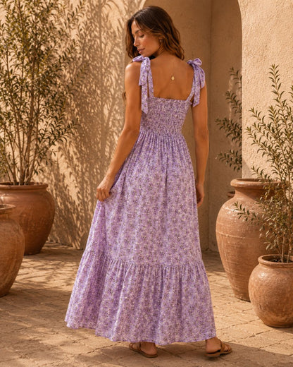 Aurelia Printed Halterneck Midi Dress