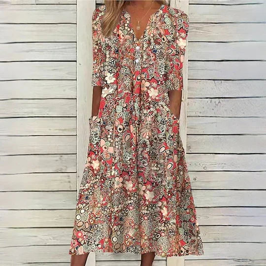 Natividad® | Hannah floral midi dress