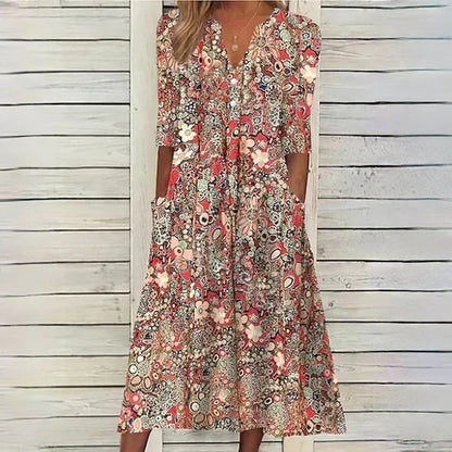 Natividad® | Hannah floral midi dress