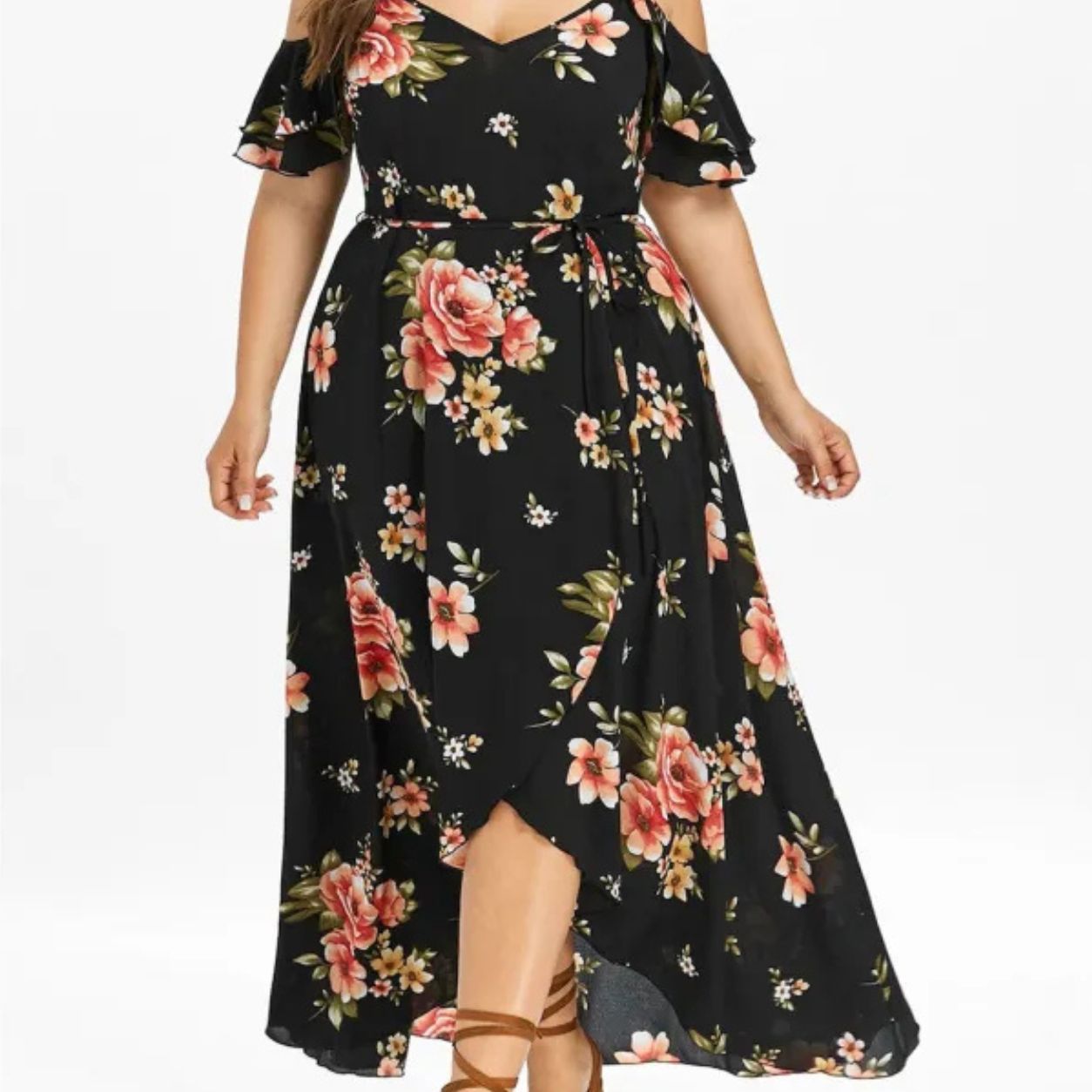 Meadow Plus Size Bohemian Ruffled Dress