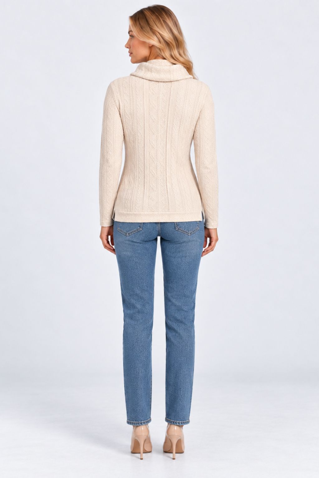Danielle® | Cozy Hooded Drawstring Knit Sweater