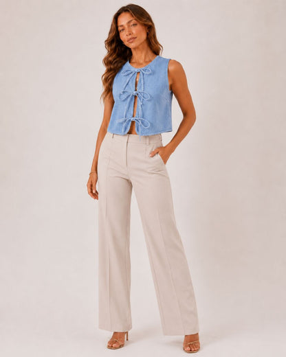 Dahlia Denim Vest Tanks Top