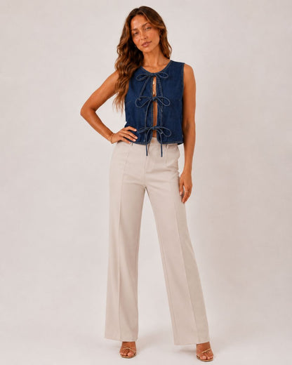 Dahlia Denim Vest Tanks Top