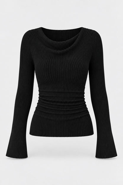 Celine® | Effortless Long-Sleeve Knit Sweater
