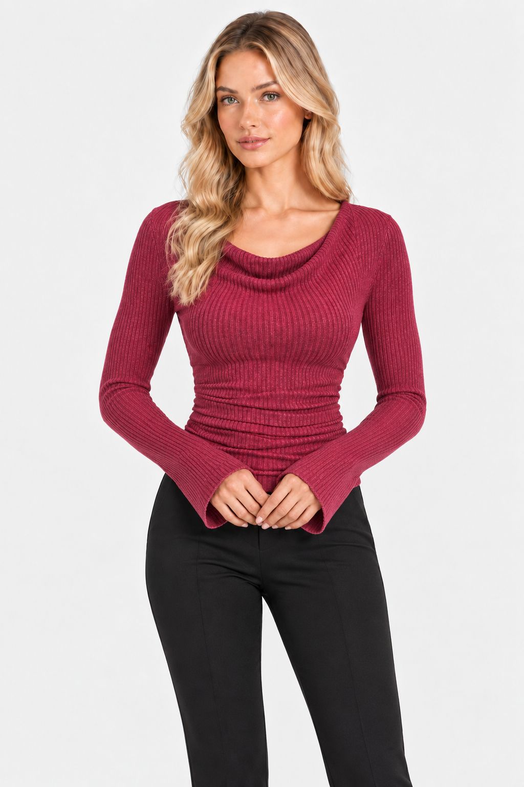 Celine® | Effortless Long-Sleeve Knit Sweater