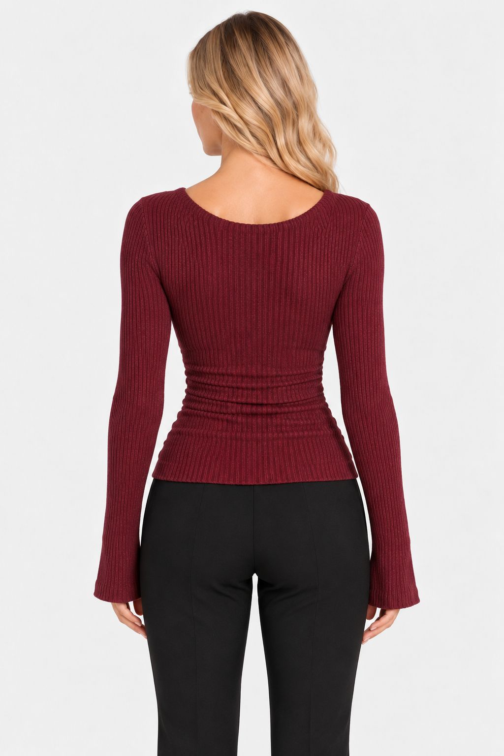 Celine® | Effortless Long-Sleeve Knit Sweater