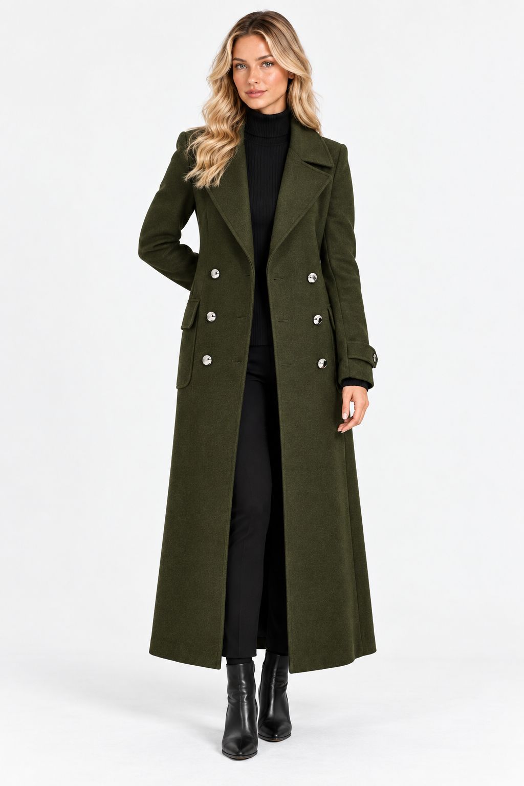 Elijah |Elegant Belted Wool-Blend Coat