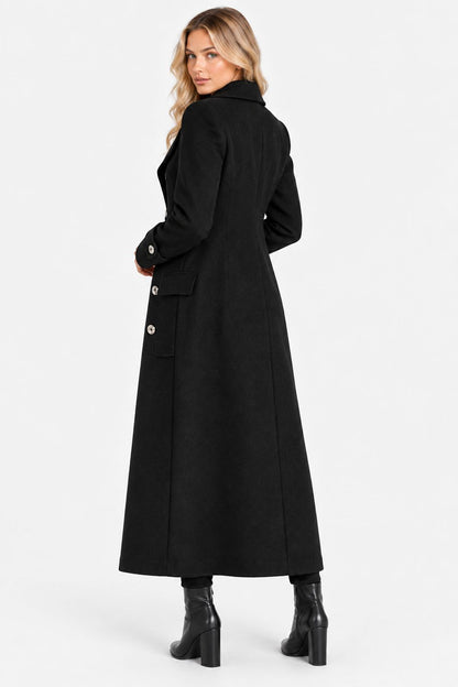 Elijah |Elegant Belted Wool-Blend Coat