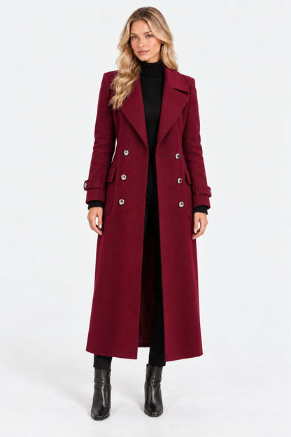 Elijah |Elegant Belted Wool-Blend Coat