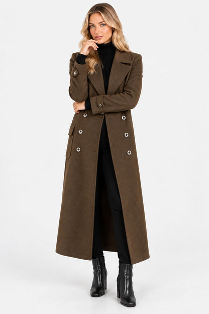 Elijah |Elegant Belted Wool-Blend Coat