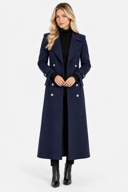 Elijah |Elegant Belted Wool-Blend Coat