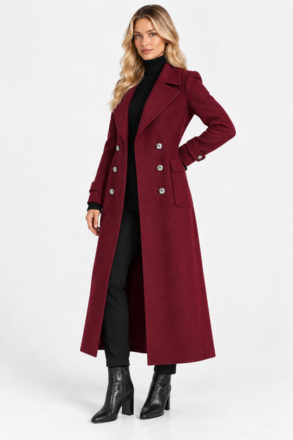 Elijah |Elegant Belted Wool-Blend Coat