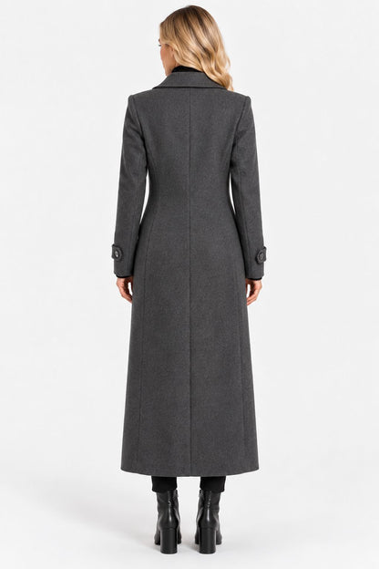 Elijah |Elegant Belted Wool-Blend Coat