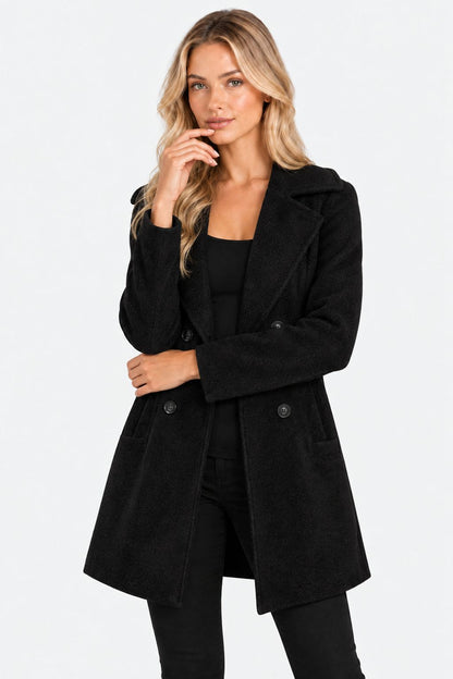 Margot | Elegant Double-Breasted Peacoat
