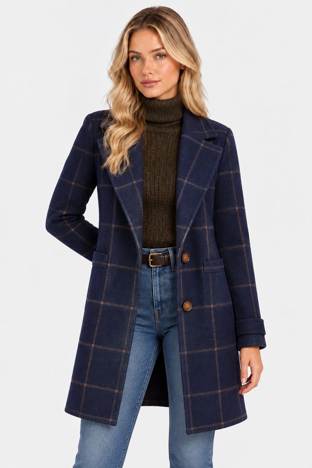 Amélie | Elegant Notched-Collar Winter Coat