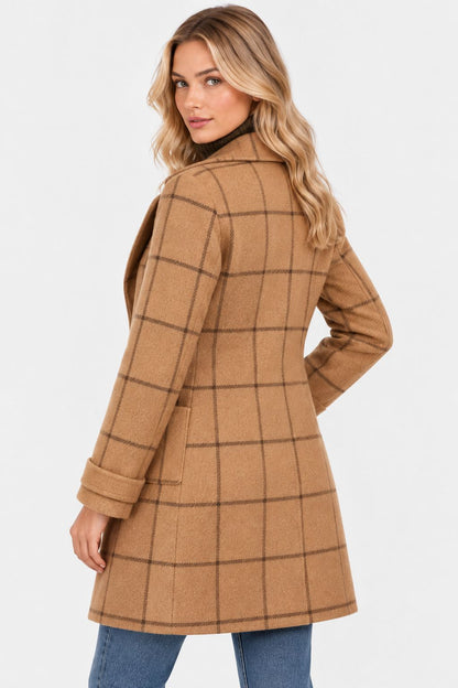Amélie | Elegant Notched-Collar Winter Coat