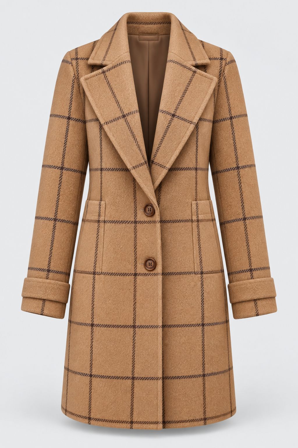 Amélie | Elegant Notched-Collar Winter Coat