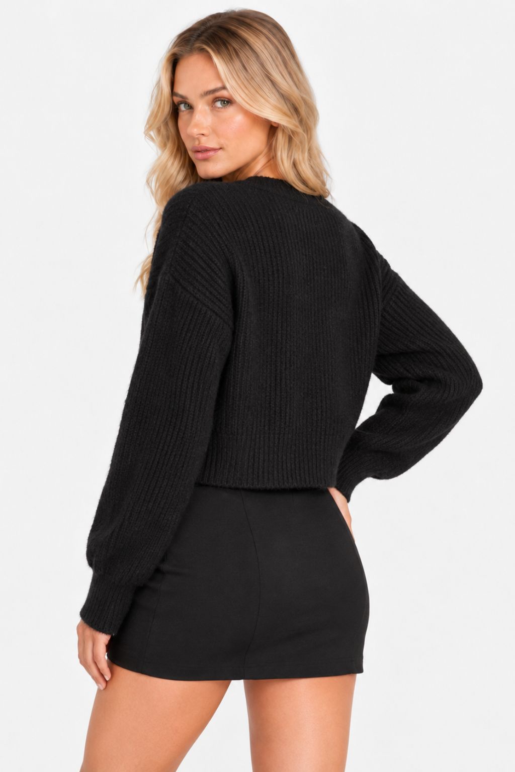Solène® | Elegant V-Neck Knitted Cardigan