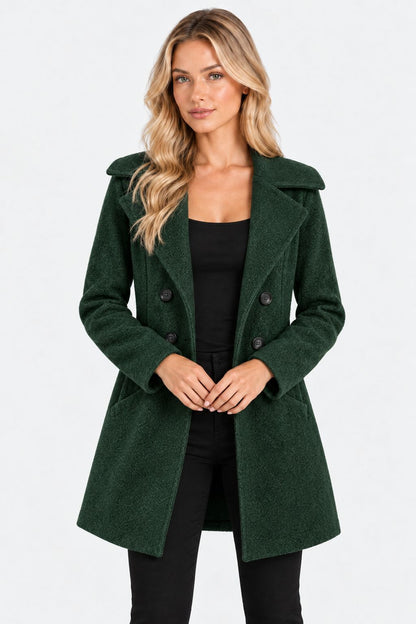 Margot | Elegant Double-Breasted Peacoat