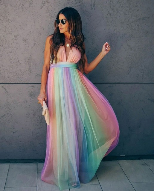 Marilyn® | V-Neck Long Dress