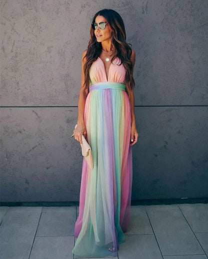 Marilyn® | V-Neck Long Dress