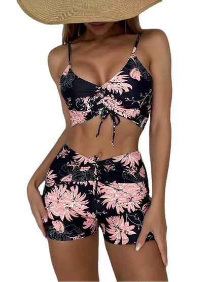 Diana® | 3-Piece Ombre Lace Bikini Swimsuit With Beach Skirt