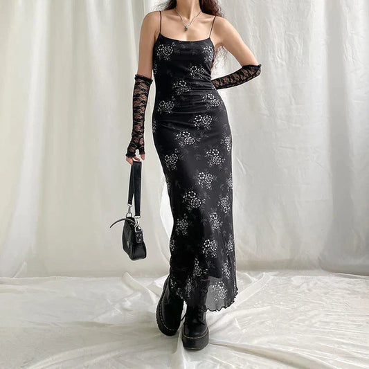 Bianca® | Vintage floral lace dress with sheer overlay
