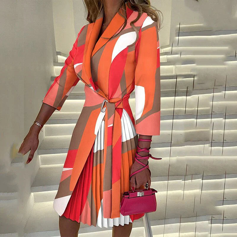 Laura® | Elegant Blazer Dress With A Notched Collar