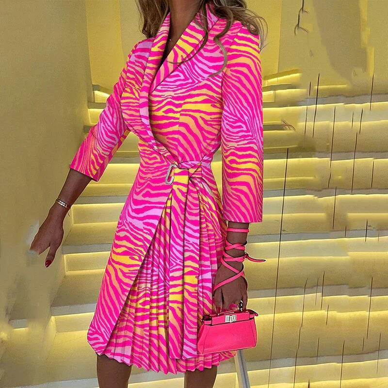 Laura® | Elegant Blazer Dress With A Notched Collar