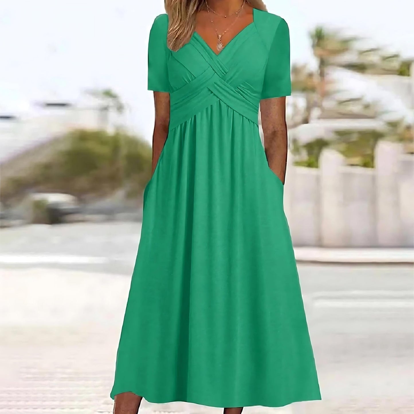Paulina® | Elegant midi dress with tummy control