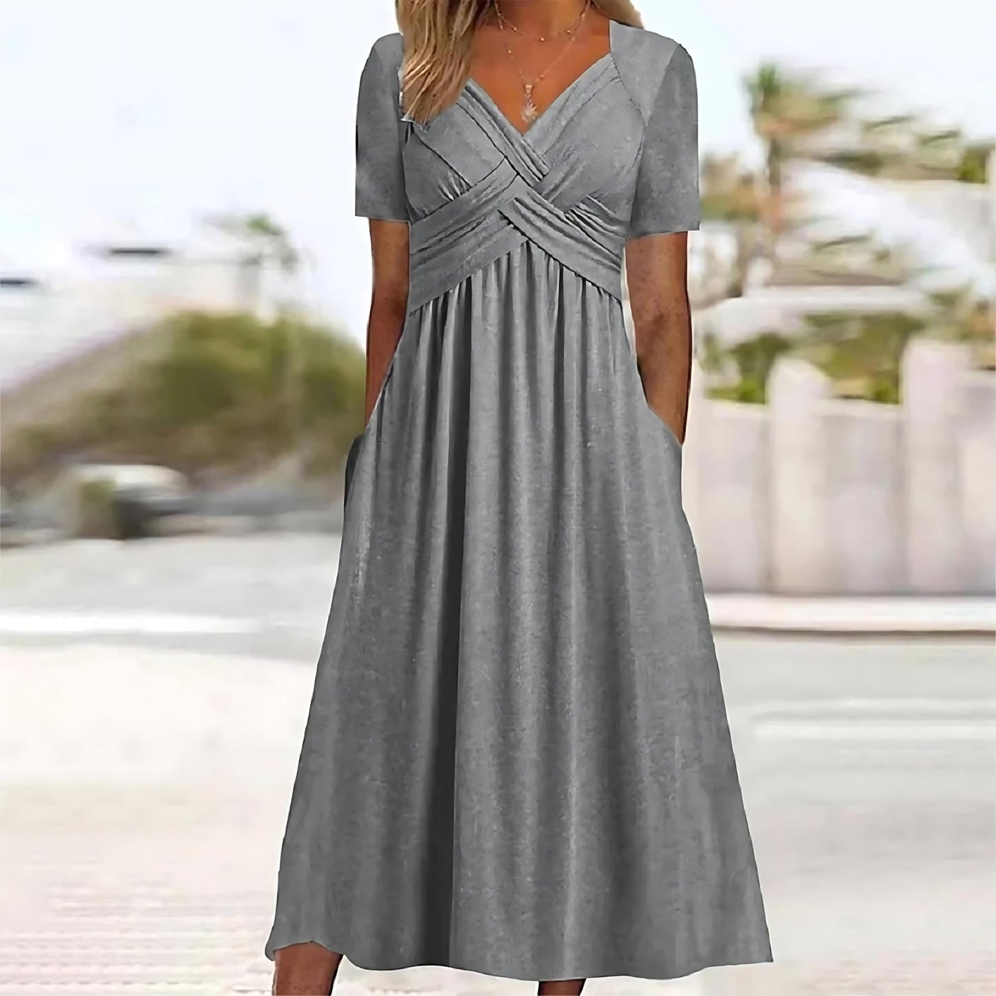 Paulina® | Elegant midi dress with tummy control
