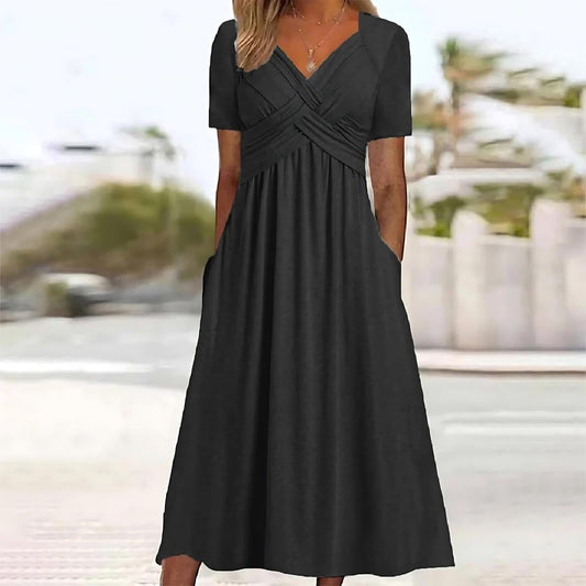 Paulina® | Elegant midi dress with tummy control