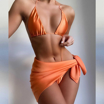 Florencia® | Women'S Bikini Set With Adjustable Straps And Wrap Skirt