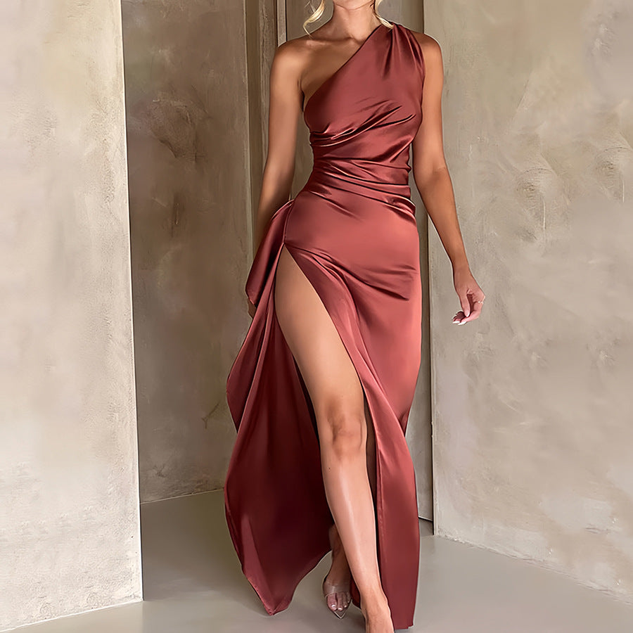 Ariana® | Elegant Satin-Maxi Dress