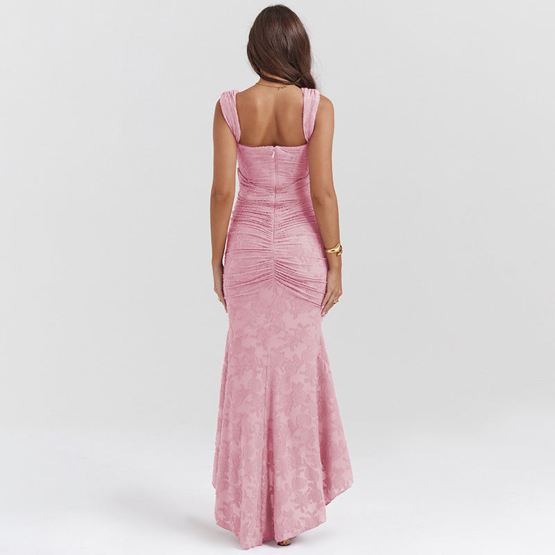 Mara | Ruched Maxi Dress Floral