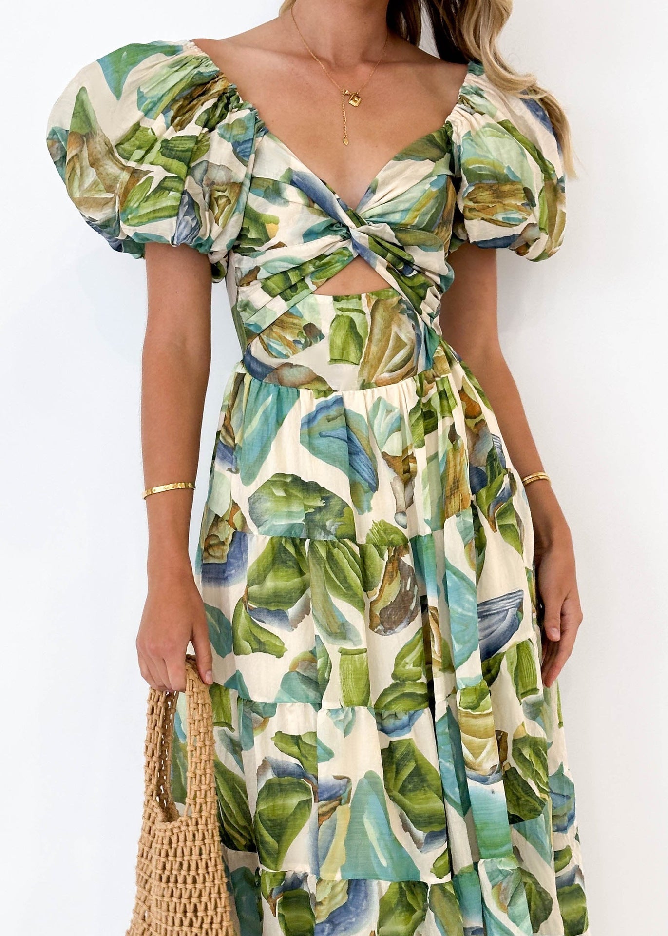 Nora® | Dress with puff sleeves