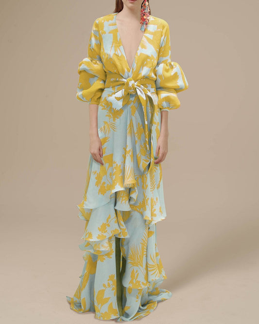 Erica® | Printed Chiffon Party Dress