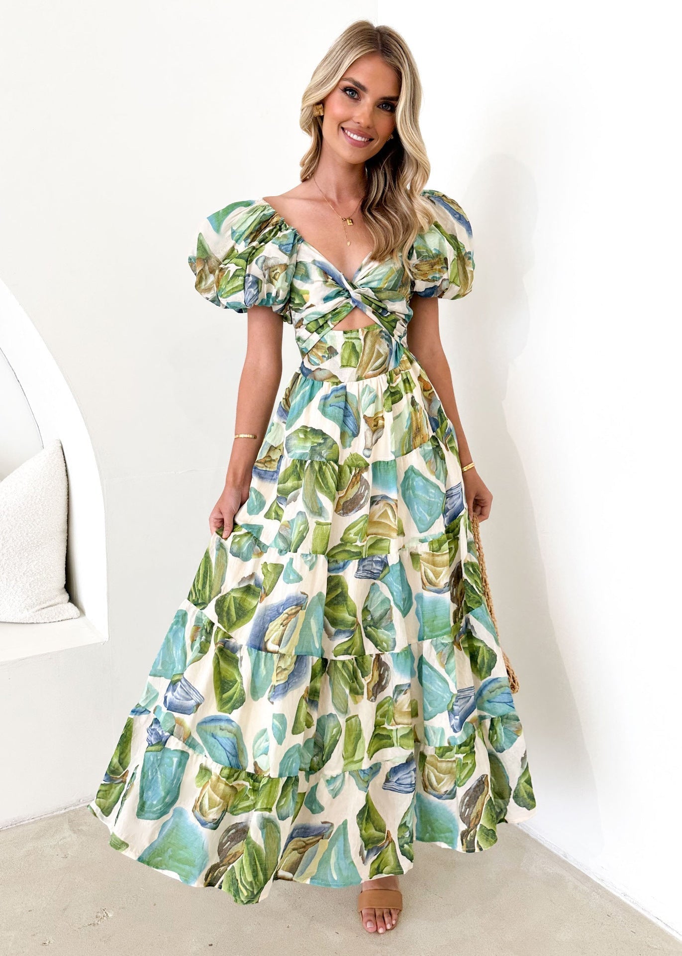 Nora® | Dress with puff sleeves