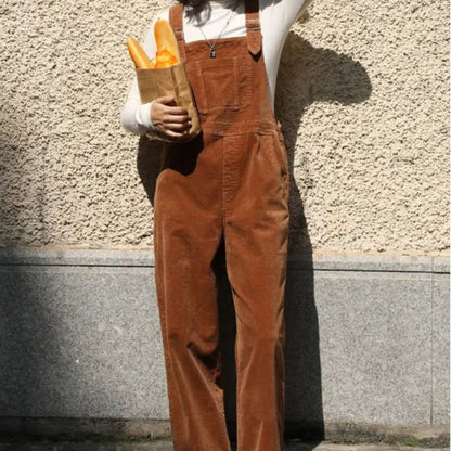 Margot | Corduroy  Casual Suspender Trousers