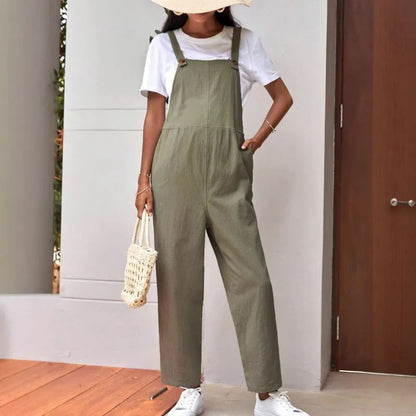 Luciana | Casual Adjustable Waist Loose-fitting Overalls