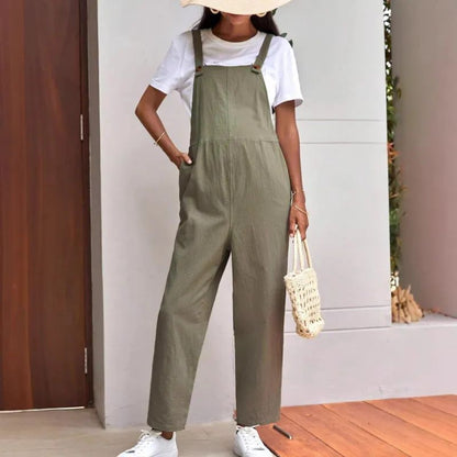 Luciana | Casual Adjustable Waist Loose-fitting Overalls